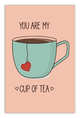 You are my cup of tea (aquamarine cup) (А5), 