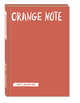 Orange Note. Творческий блокнот с флуоресцентными страницами (твердый переплет), 