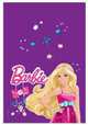 Скатерть п/э "СТРАЗЫ",133х183 см_Барби, BARBIE 