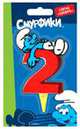 Свеча цифра "2", СМУРФИКИ, The Smurfs/Смурфики 