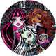 Тарелка бум. "СТРАШНО КРАСИВЫЕ", 23см, 10шт., МХ, MONSTER HIGH 