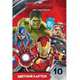 Цветной картон 10 л. 10 цв. Marvel "Мстители", 