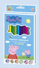 Цв. каранд .толст. трехгр.12 цветов тм "Peppa Pig", 