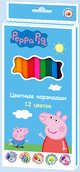Цв. карандаши 12 цветов тм "Peppa Pig", 
