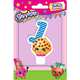Свеча-цифра №1, 8см_Shopkins, SHOPKINS 