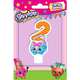 Свеча-цифра №2, 8см_Shopkins, SHOPKINS 