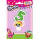 Свеча-цифра №5, 8см_Shopkins, SHOPKINS 