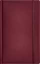 Записная книга, на резинке, 130х210, ARIANE (Бордовый), 