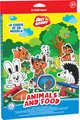 Игровой 3D пазл для раскрашивания Artberry/Animals and food (6 флом+2 карты с фигур д/сборки) (Разноцветн), 