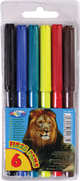Фломастеры ZOO-6 цветов, 