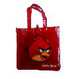 Пакет-сумка 34,5*34,5см Angry birds,с ручками(темно-красный цвет),ткань-спандбонд, 