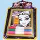 Набор "Создай картинку 3D"Monster High", состав набора: рамка,картинка-трафарет,песок с клеем 6 цв*5,5 грамм, 