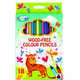 Карандаши цветные Giraffe 177 мм, 18 цв., пластиковый трехгранный корпус, в картонной упаковке с европодвесом 86143, 