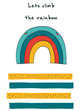 Блокнот для записей "Let's climb the rainbow" (А6), 