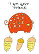 Блокнот для записей "I'm your friend" (A6), 