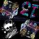 Салфетки "Граффити", 33*33см, 20шт., т.м. МH, MONSTER HIGH 