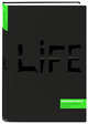 Invisible note. LIFE. Жизнь задыхается без цели (green), 