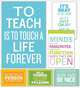Inspirational Quotes. Poster Set Bulletin Board, 