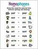 Anchor Chart: Homophones, 