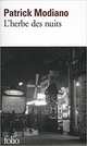 L'herbe des nuits, Modiano P. 