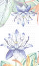 Flower Notes. Блокнот-голограмма (синий), 