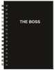 Ежедневник The boss (черный). А5, твердый переплет на навивке, золотая матовая фольга, 224 стр., 