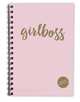 Girlboss. Ежедневник недатированный (А5, 120 листов, золотая евроспираль, УФ-лак на обложке), 