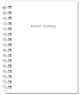 Bullet Journal (Белый) 162x210мм, твердая обложка, пружина, блокнот в точку, 120 стр., 