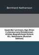 Isaak-Ber Levinzon, Ego Zhizn I Literaturnaia Dieiatelnost: Kritiko-Bografichesk Ocherk B.L. Natanzona (Russian Edition), Bernhard Nathanson 