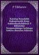 Katalog Rossskikh Rukopisnykh Knig: Nakhodiashchikhsia V Biblotekie Novgorodskago Sofskago Sobora (Russian Edition), P Tikhanov 