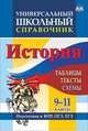 Универсальный школьный справочник. История. 9-11 классы. Таблицы, тексты, схемы. Подготовка к ВПР, ОГЭ, ЕГЭ, Сидорова Галина Николаевна 