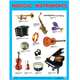 Плакаты (англ). Musical Instruments (Музыкальные инструменты), 