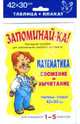 Математика. Сложение и вычитание. 1-5 классы. Таблица-плакат 42х30 см, 