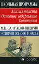 М.Е. Салтыков-Щедрин. История одного города. Анализ текста. Основное содержание. Сочинения. 10 класс, Липина Е.Ю. 