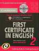 Cambridge First Certificate in English 2 for updated exam Self-study Pack: Official Examination papers from University of Cambridge ESOL Examinations, Cambridge ESOL 