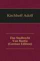 Das Stadtrecht Von Bantia (German Edition), Kirchhoff Adolf 