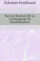 Sur Les Sources De La Cosmogonie De Sanchoniathon, Eckstein Ferdinand 