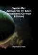 Syntax Der Zahlwoerter Im Alten Testament (German Edition), Herner Sven 