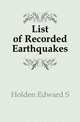 List of Recorded Earthquakes, Holden Edward S 