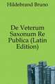 De Veterum Saxonum Re Publica (Latin Edition), Hildebrand Bruno 