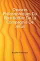 Oeuvres Philosophiques Du Pere Buffier De La Compagnie De Jesus, Bouillier Francisque 
