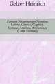Patrum Nicaenorum Nomina Latine, Graece, Coptice, Syriace, Arabice, Armeniace (Latin Edition), Gelzer Heinrich 