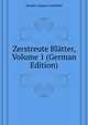 Zerstreute Blaetter, Volume 1 (German Edition), Herder Johann Gottfried 