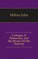 L'allegro, Il Penseroso, and the Hymn On the Nativity, Milton John 