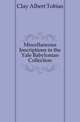 Miscellaneous Inscriptions in the Yale Babylonian Collection, Clay Albert Tobias 