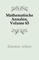 Mathematische Annalen, Volume 65, Einstein Albert 