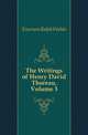 The Writings of Henry David Thoreau, Volume 3, Emerson, Ralph Waldo, 1803-1882 