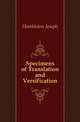 Specimens of Translation and Versification, Hambleton Joseph 