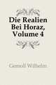 Die Realien Bei Horaz, Volume 4, Gemoll Wilhelm 