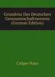 Grundriss Des Deutschen Genossenschaftswesens (German Edition), Crueger Hans 